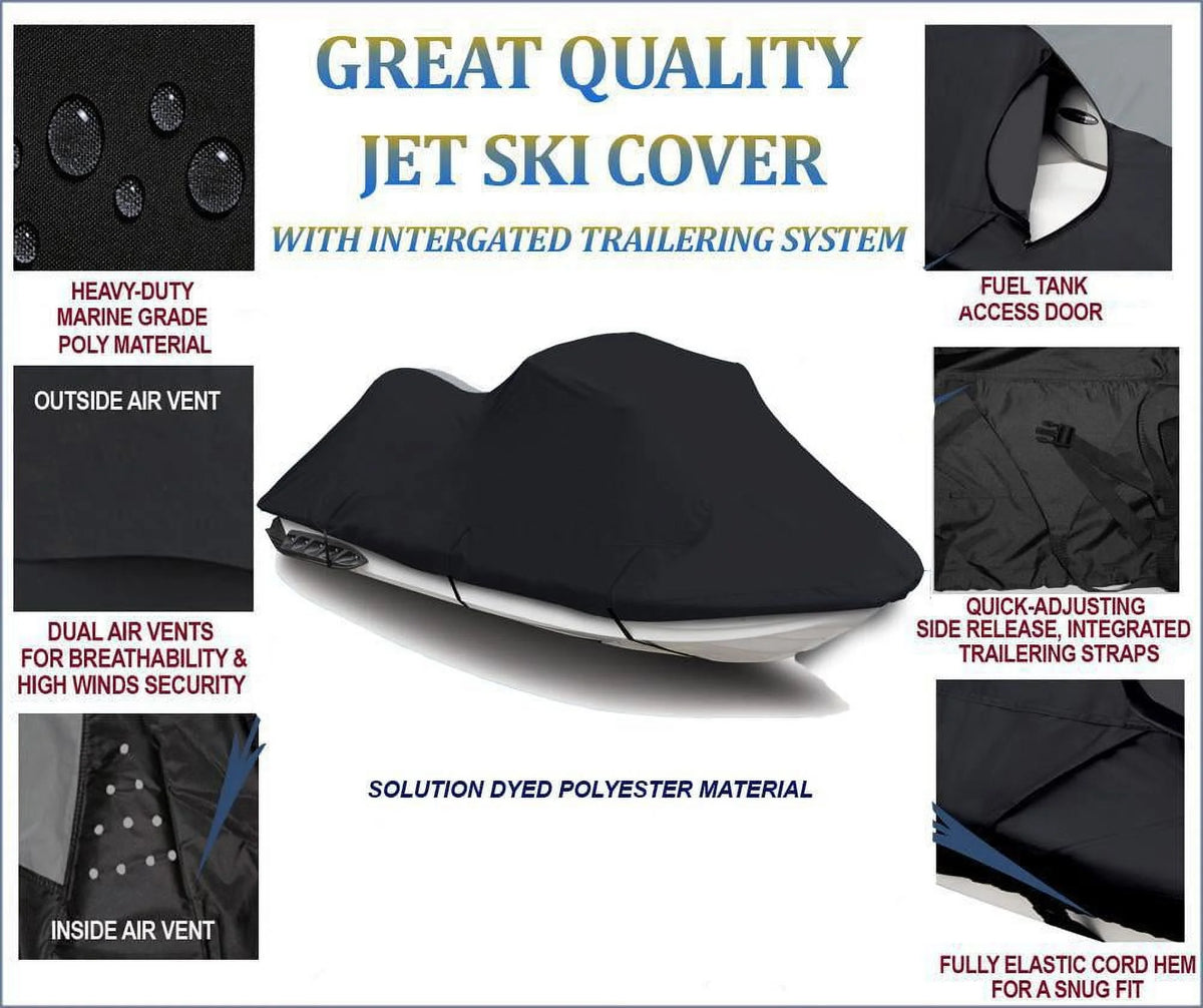 Black 600 Denier JetSki Cover W595