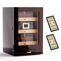 Cigar Cabinet Humidor with Accessory Drawer, Crystal Humidifiers, Lock & Keys and Spanish Cedar Lining L40341