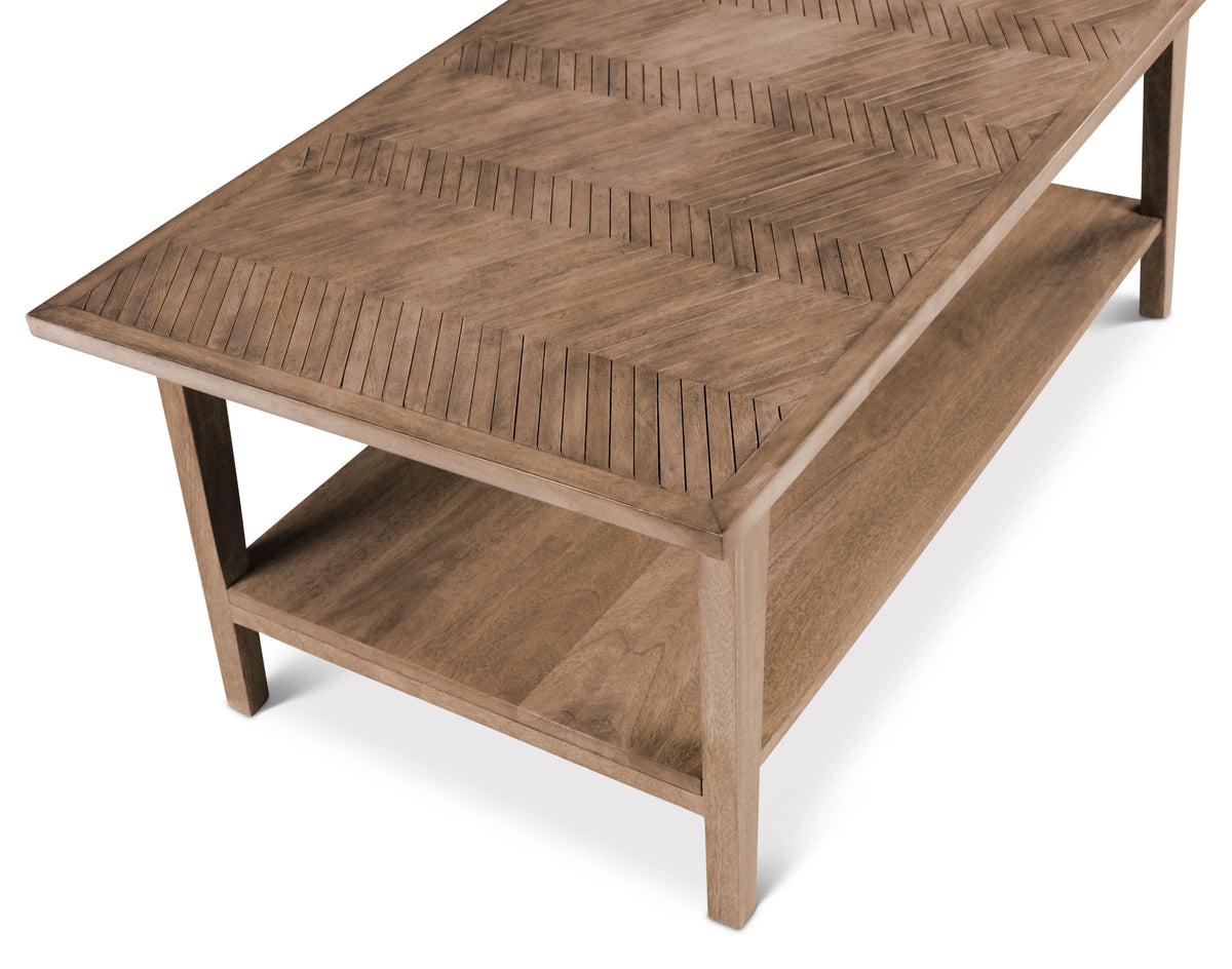 Natural Wood Rectangle Cocktail Table K23016