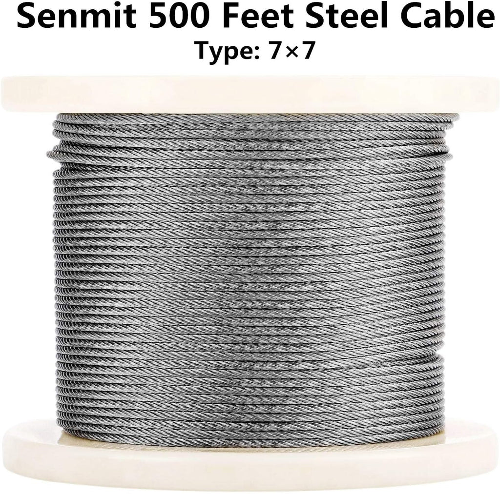 1/8 Stainless Steel Aircraft Wire Rope 500 Feet T 316 Marine Grade Cable Railing Kit M37629