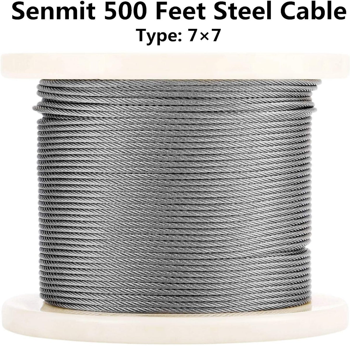 1/8 Stainless Steel Aircraft Wire Rope 500 Feet T 316 Marine Grade Cable Railing Kit M37629