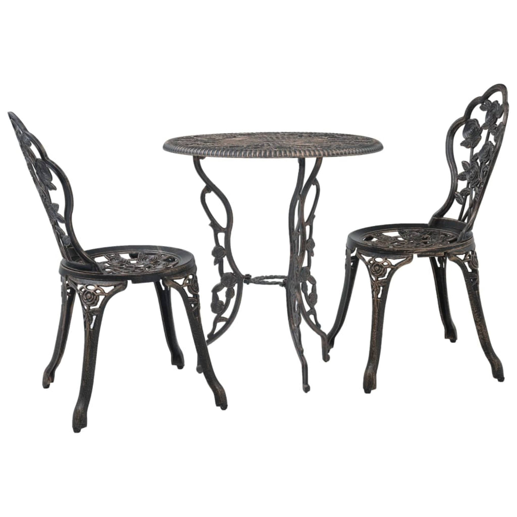 3 Piece Cast Aluminium Bistro Set B841394