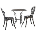 3 Piece Cast Aluminium Bistro Set B841394