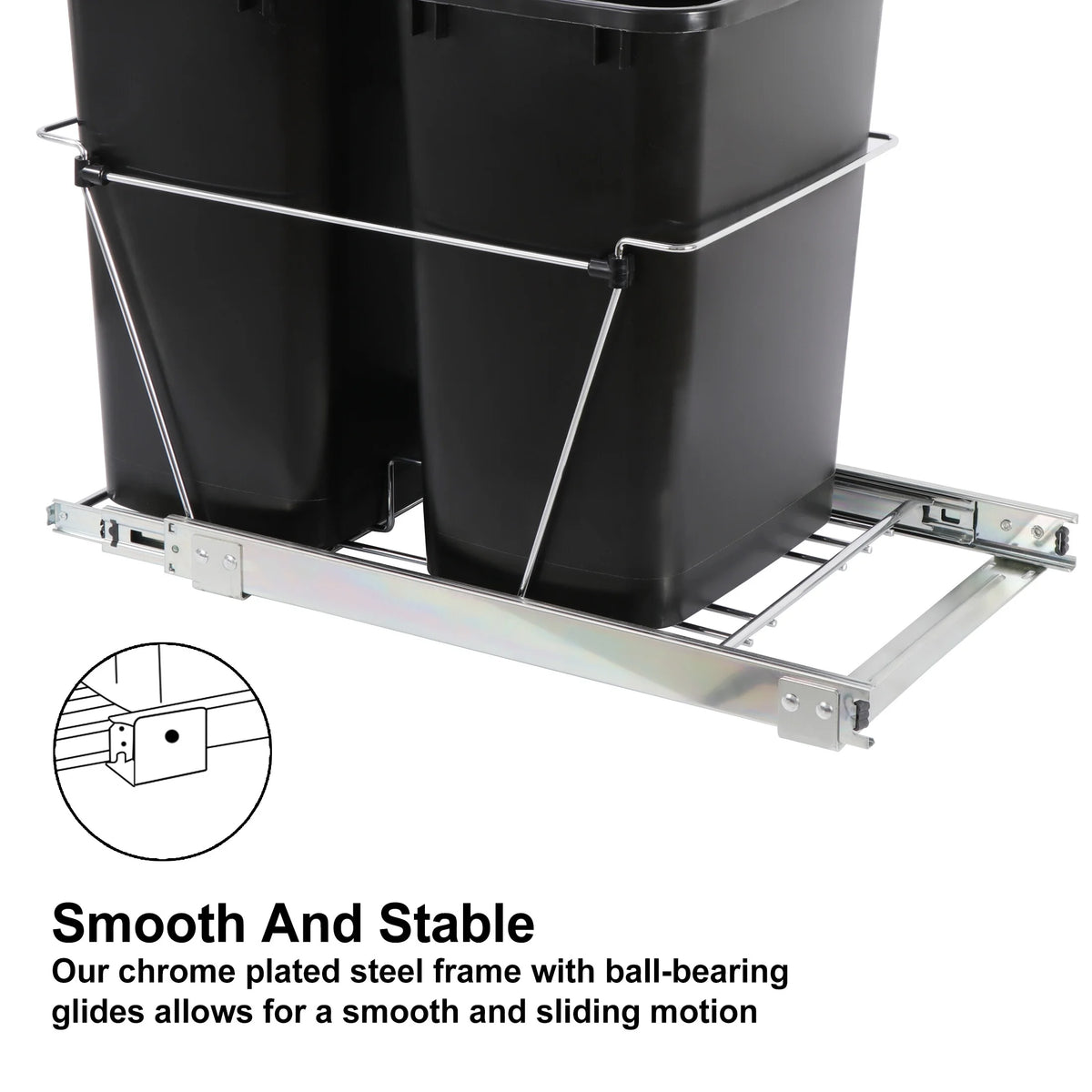 Dual 35Qt Pullout Trash Can I51494