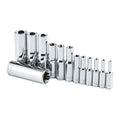 1/4 in., 3/8 in., 1/2 in. Drive Deep E-TORX Socket Set, 13-Piece F274249