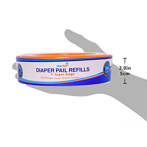 Compatible with Diaper Genie Pails, 4-Pack, 1080 count V19319