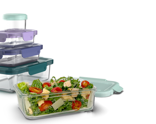 10 Piece Glass Food Storage Containers with Lids I180