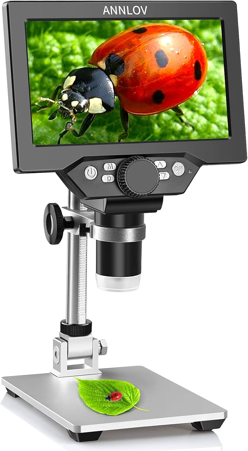1200X 1080P 12MP LCD Digital Microscope with Metal Stand Z162792