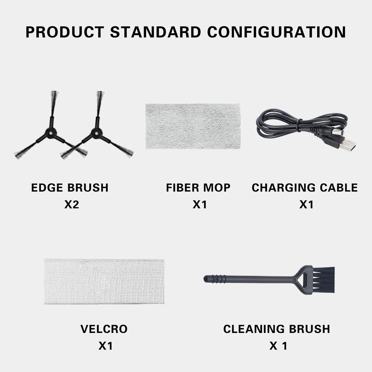 White Three-in-one Sweeping Robot Mop Vacuum Cleaner W439518