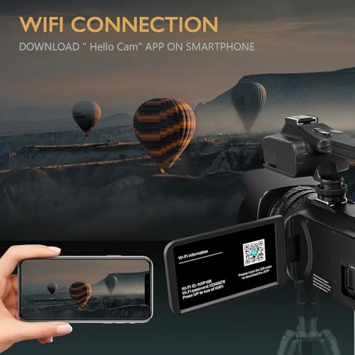 6K Camcorder Video Camera with 64GB SD Card S191