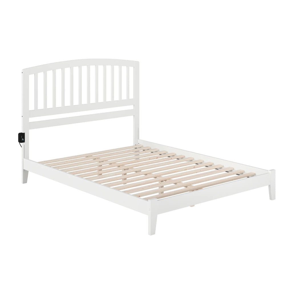 White Queen Platform Bed A69915