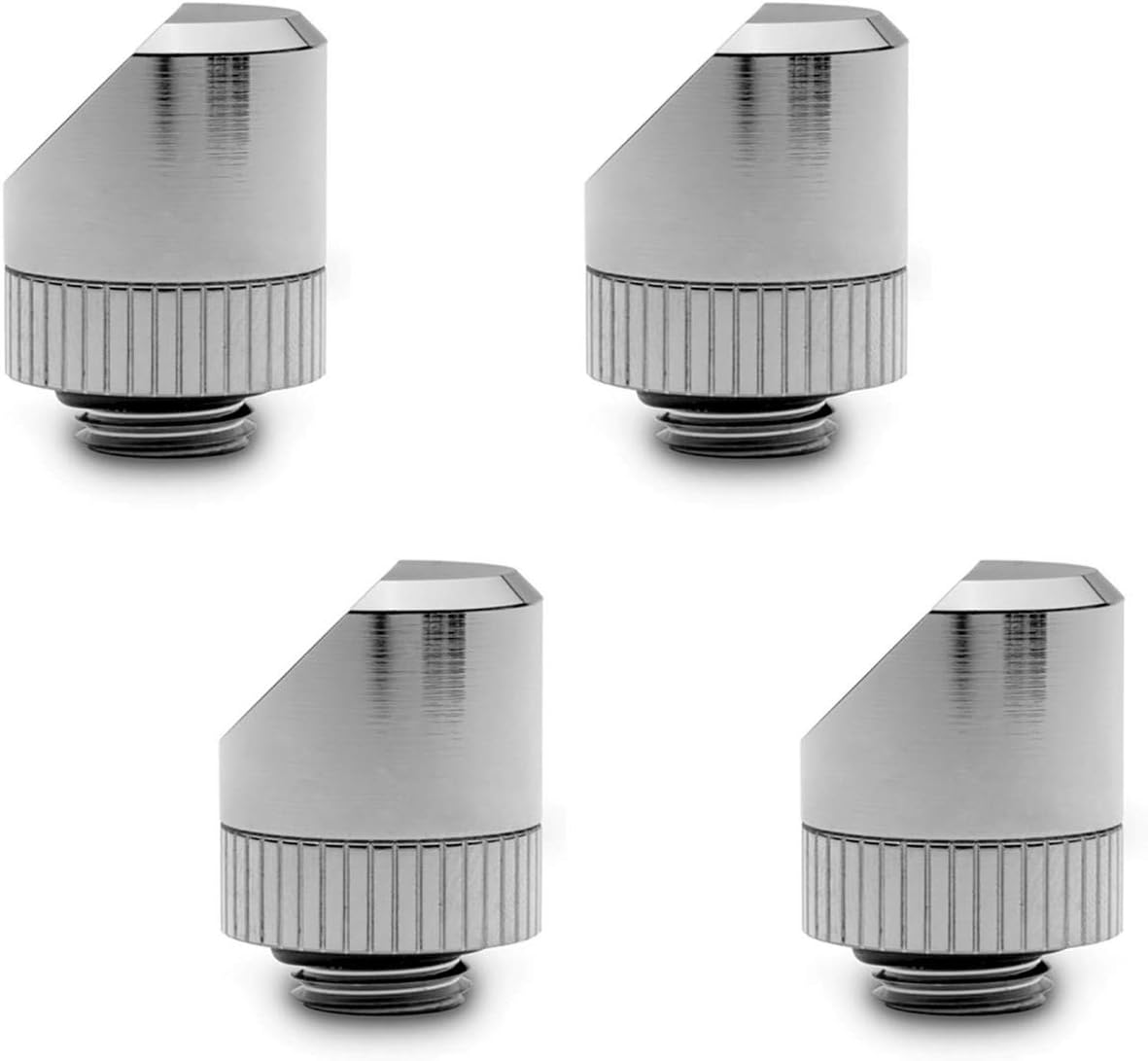 45 Degree Angled Rotary Fitting, Nickel, 4-Pack P56373