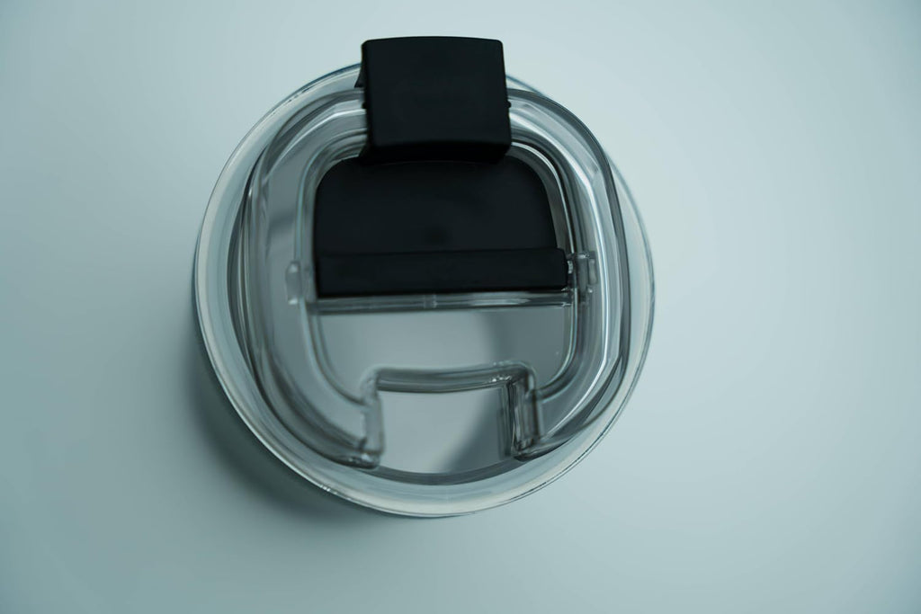 8.8oz stackable stainless steel vacuum insulated espresso cup with lid black W9329