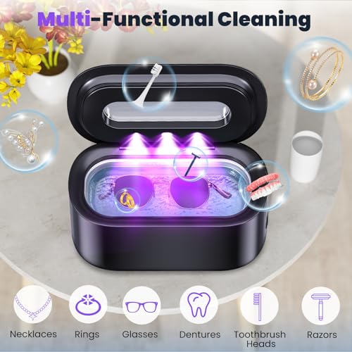 Ultrasonic Jewelry Cleaner, 48Khz 12oz 30W Digital Timer O696777