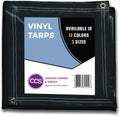 Heavy Duty Waterproof Vinyl Tarp Grey 10 by 12 Feet Pack of 2 T356