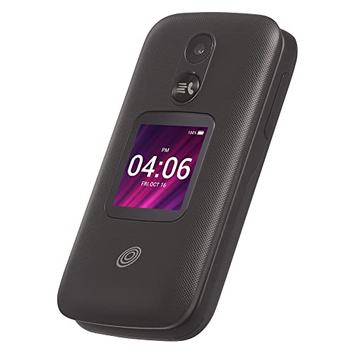 Black 4G LTE Flip Phone F4878