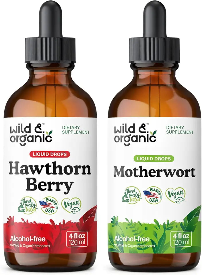 Hawthorn Berry Tincture 4 fl oz & Motherwort Tincture 4 fl oz Q37872