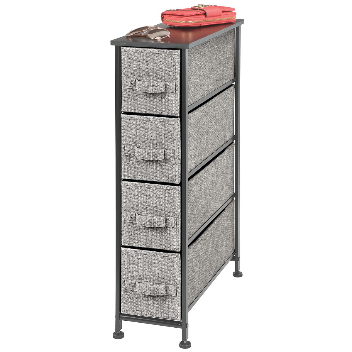 Narrow 4 Fabric Drawers Dresser T324121