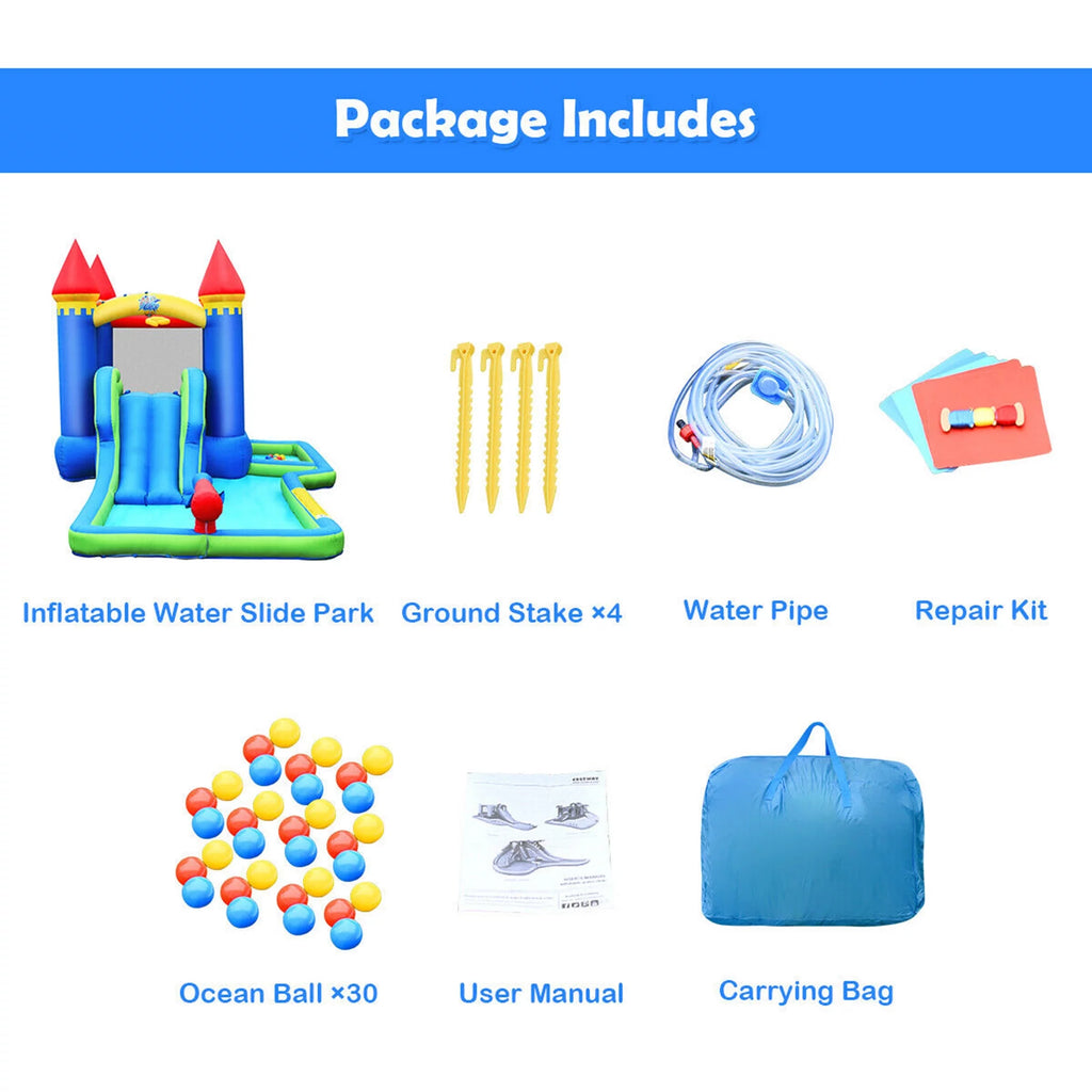 Inflatable Bouncer Climbing Slide Bounce House Water Park Ball Pit S512428