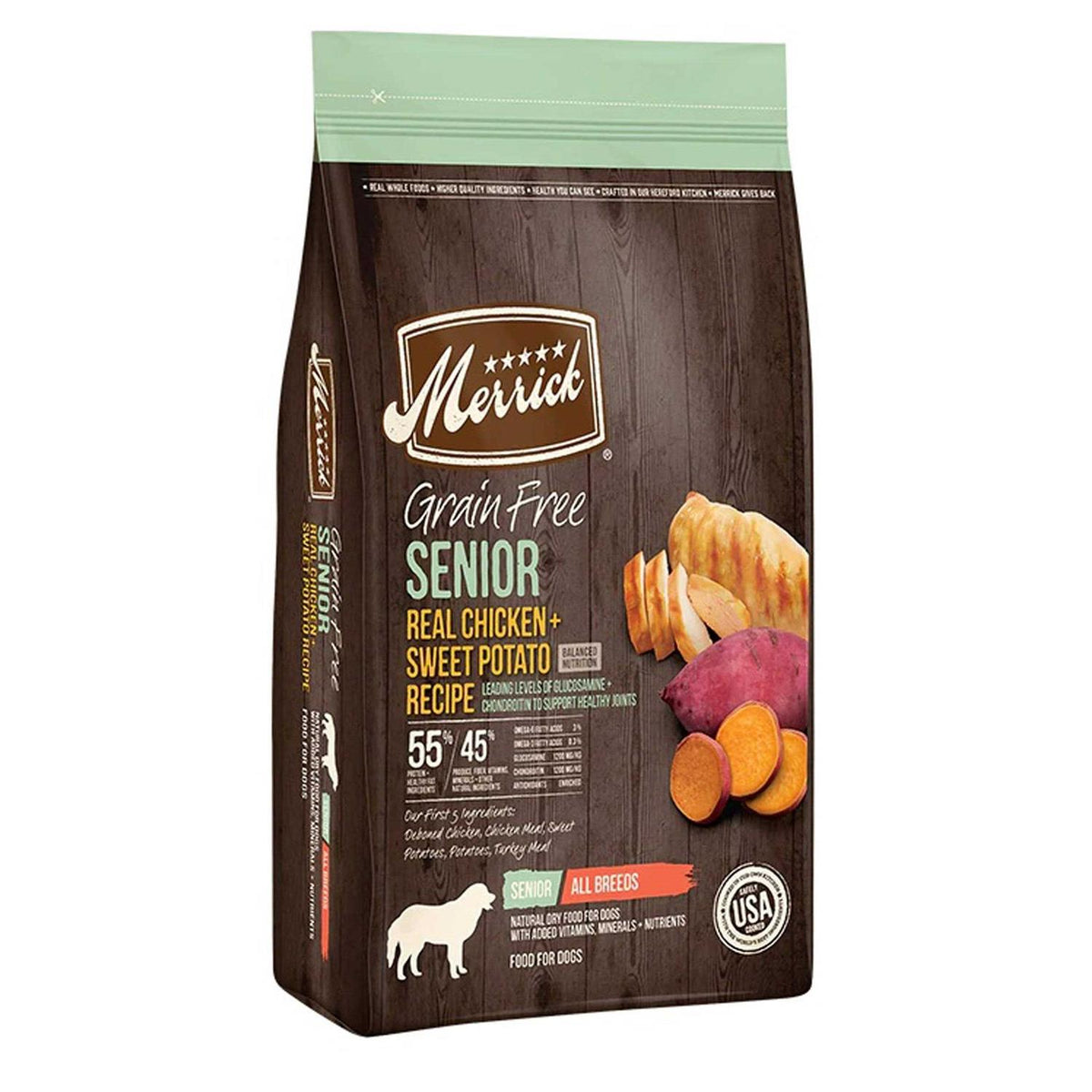 Grain Free Chicken Sweet Potato Recipe Senior Dry Dog Food W730773
