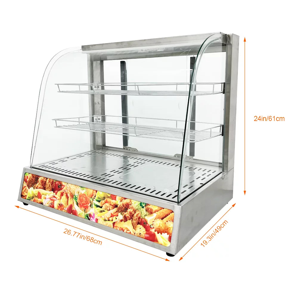 3 Tiers Electric Food Warmer Display Cabinet H5986