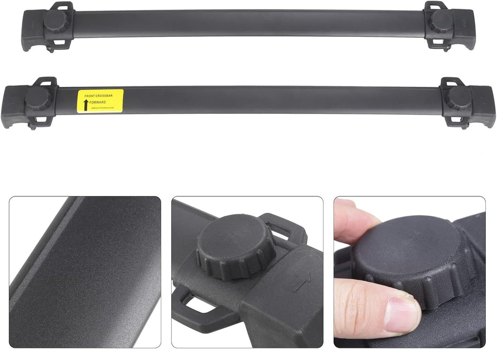 Black Roof Rack Cross Bar Rail L97209
