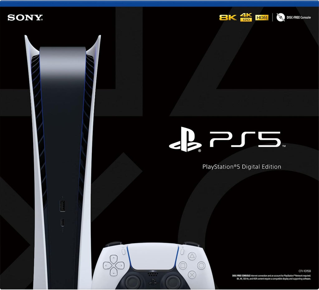PlayStation 5 Digital Edition 825GB Gaming Console with Wireless Controller Z601043