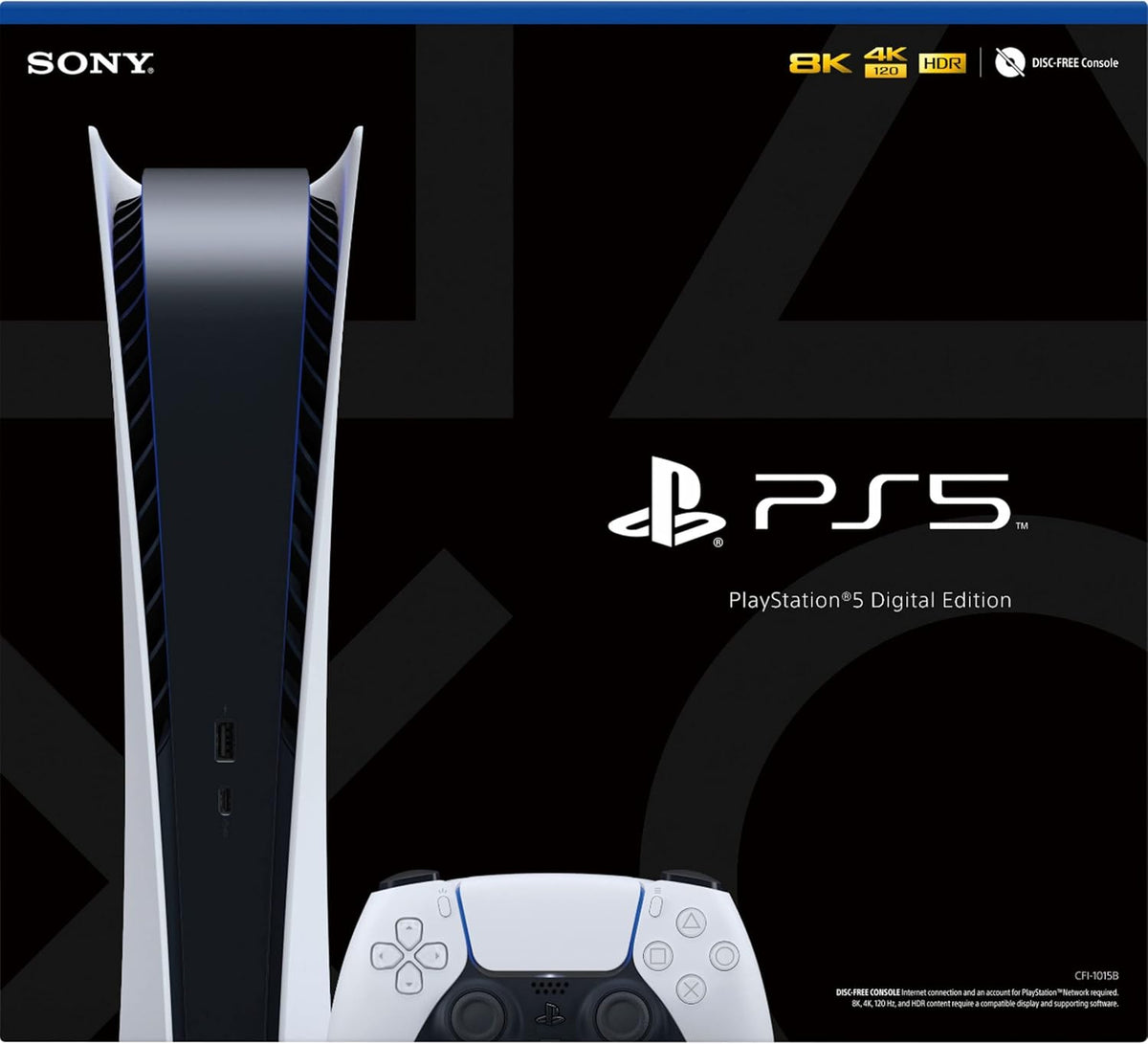PlayStation 5 Digital Edition 825GB Gaming Console with Wireless Controller Z601043