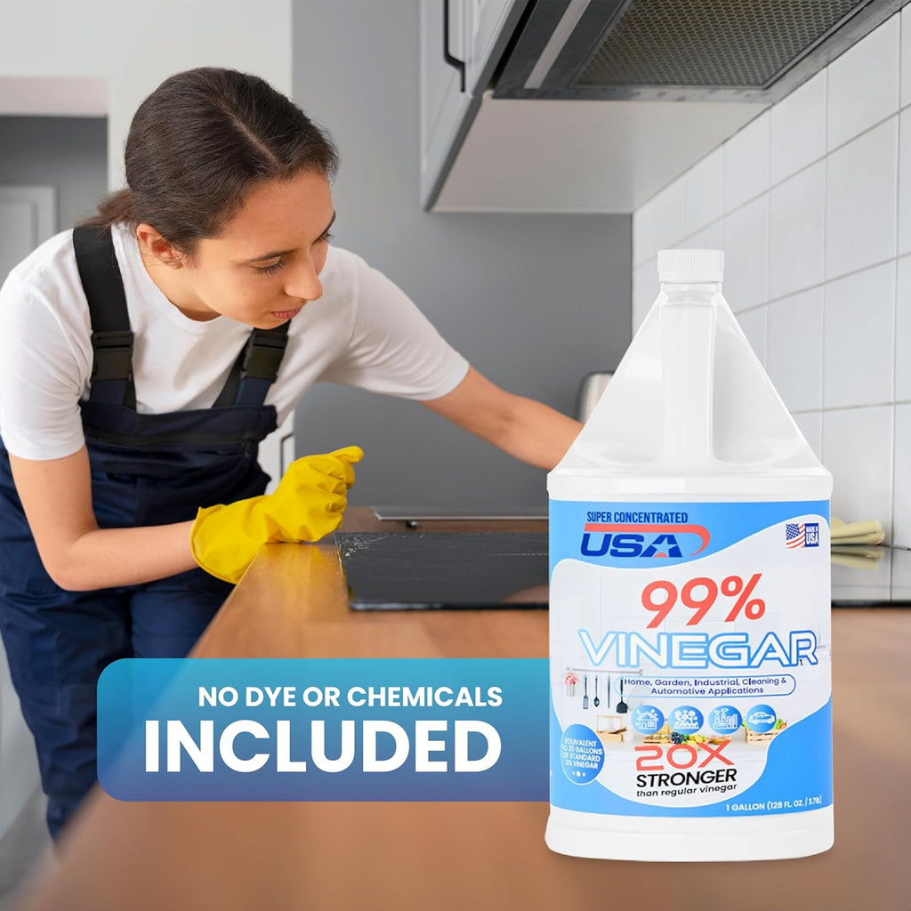 99% Pure Vinegar - 1 Gallon Concentrated Cleaner R8324