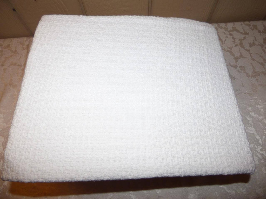 100% Cotton Full/Queen Blanket - White O54231