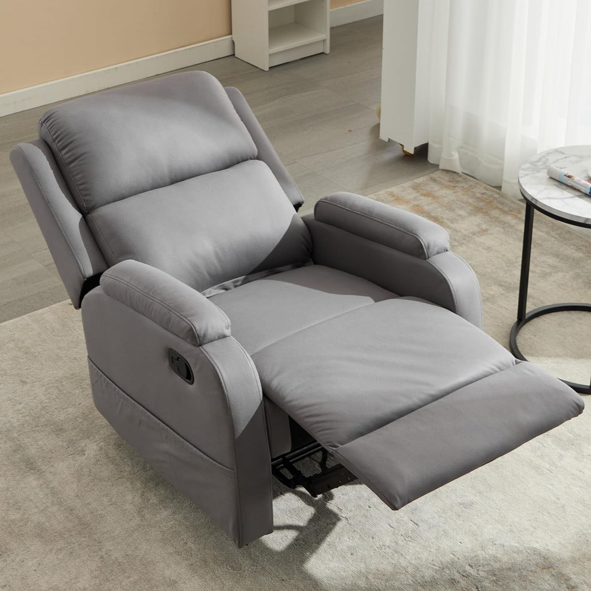 Leather Recliner Chair with Adjustable Backrest F18188