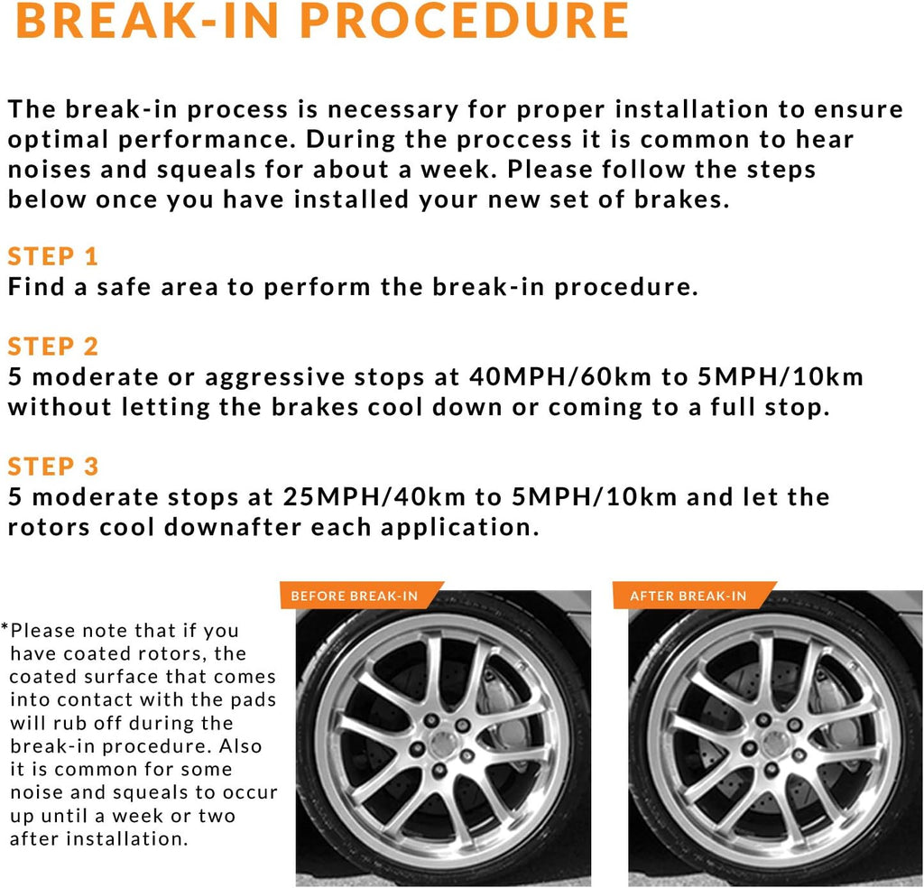 Front and Rear Brake Rotors with Carbon Ceramic Pads L273