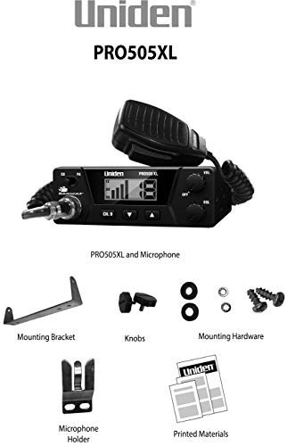40-Channel CB Radio, Compact Design, Black M78595
