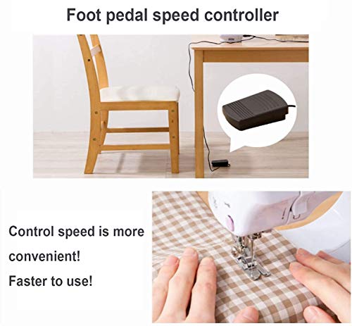 Electric Mini Portable Sewing Machine with 12 Built-in Stitches and Foot Pedal L5712