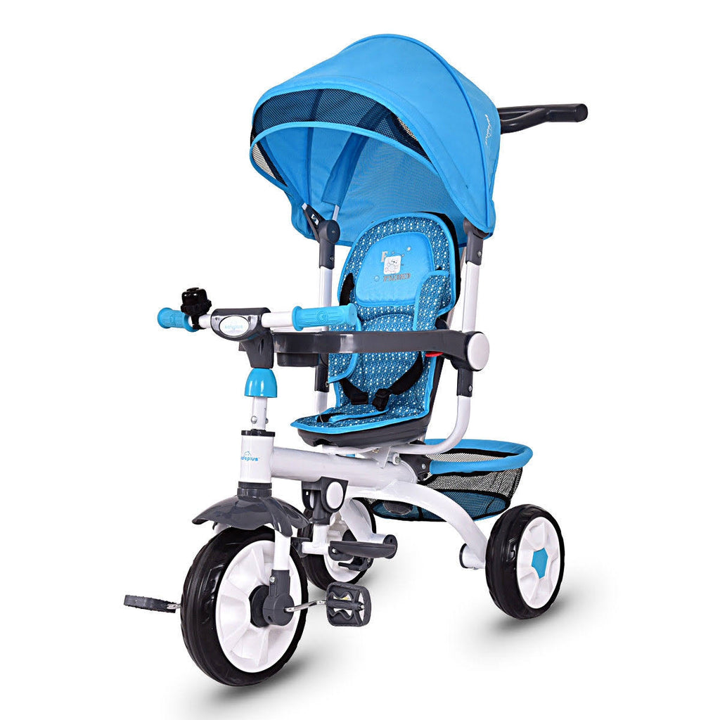 4-in-1 Detachable Baby Stroller Tricycle with Canopy R61890