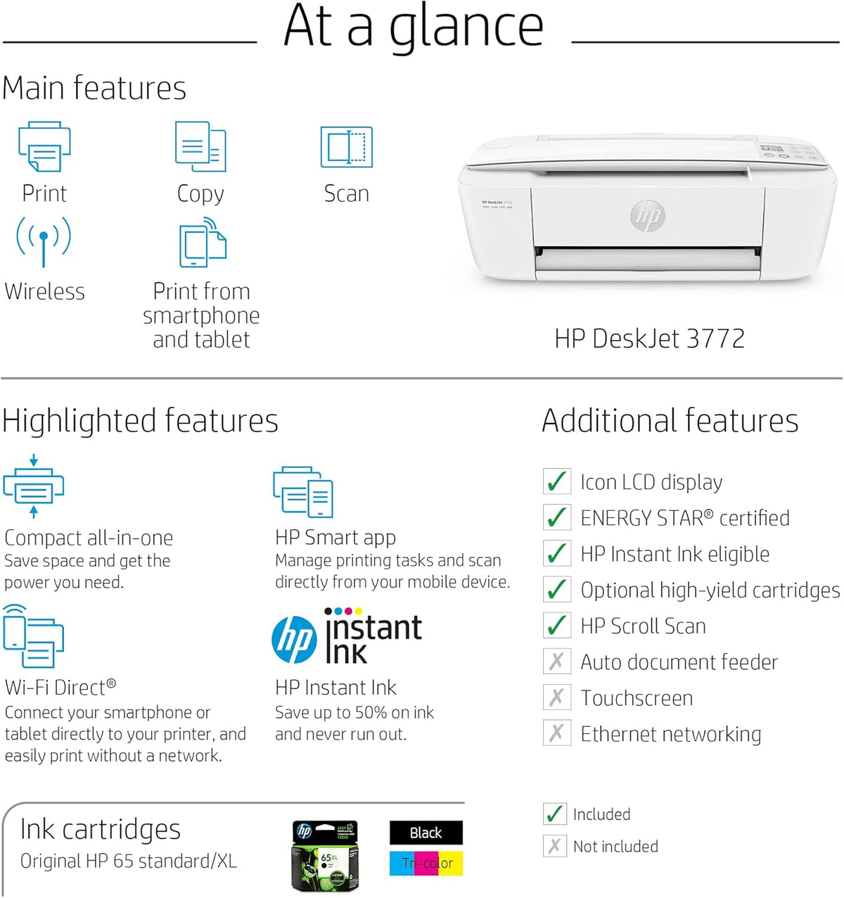 Wireless Color Inkjet All-in-One Printer V231155