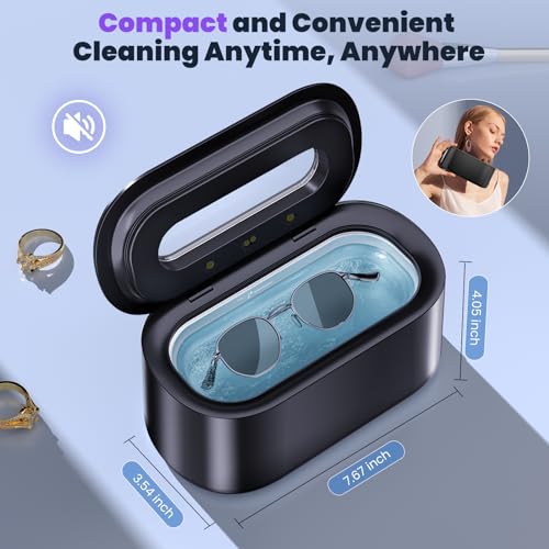 Ultrasonic Jewelry Cleaner, 48Khz 12oz 30W Digital Timer O696777