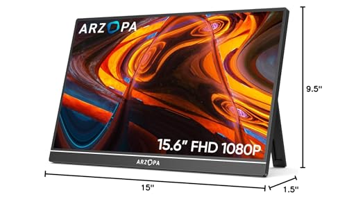 15.6'' FHD 1080P IPS Portable Monitor with USB C & HDMI K2167