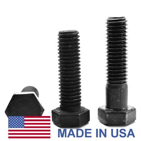 5/16 inch-24 x 1 inch Grade 5 Hex Cap Screw Medium Carbon Steel Black Oxide R5479