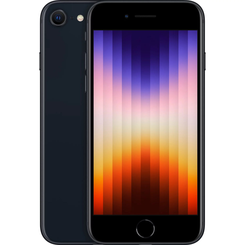 Apple iPhone SE 2022, 64GB, 4GB RAM, Midnight - Prepaid Smartphone B6439