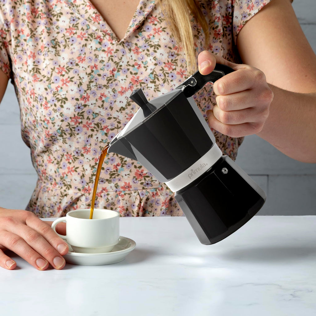 Black 6 Cup Stovetop Espresso Maker X613