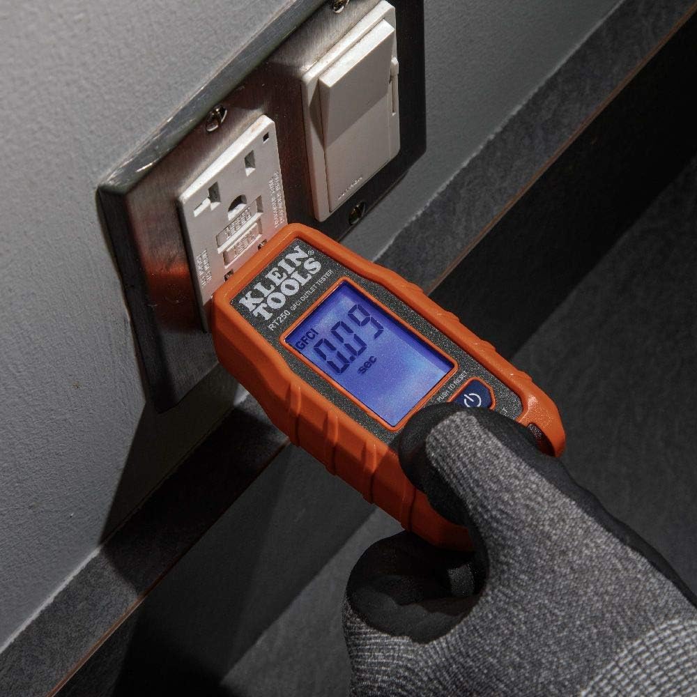 Non-Contact Voltage Tester and GFCI Receptacle Tester with LCD A76068