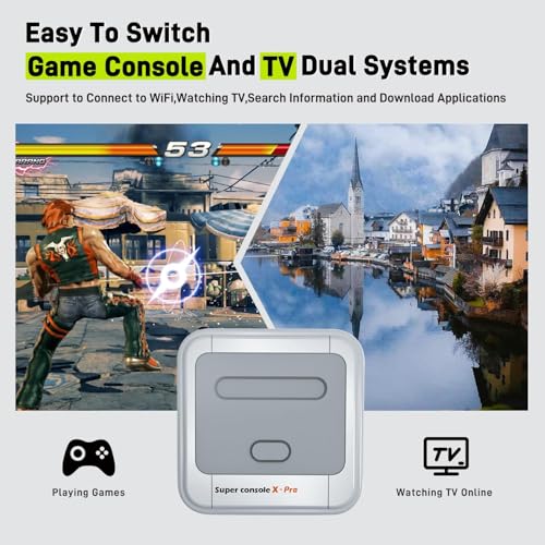 Retro Game Console with 2 Wireless Controllers R651