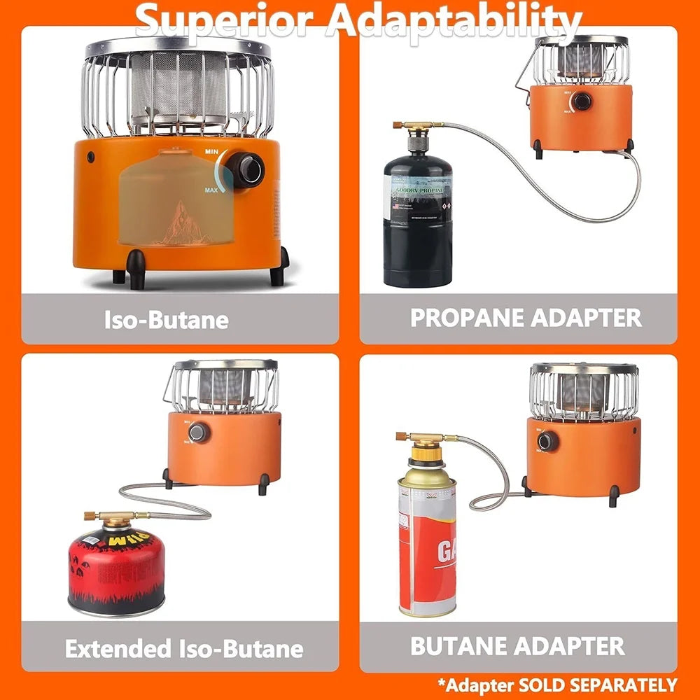Portable Propane Heater & Stove with Fireproof Gloves M2481