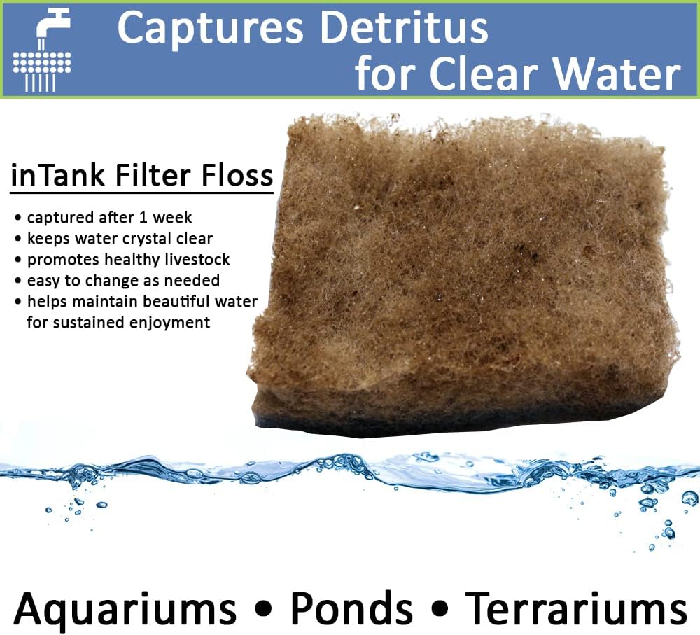2 Inch Thick Double Bonded Poly Filter Pads (3 Large Pads) N326