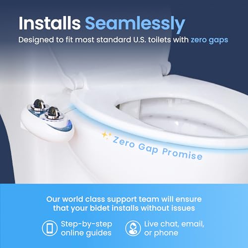 Self-Cleaning Non-Electric Bidet Attachment (White) A5564