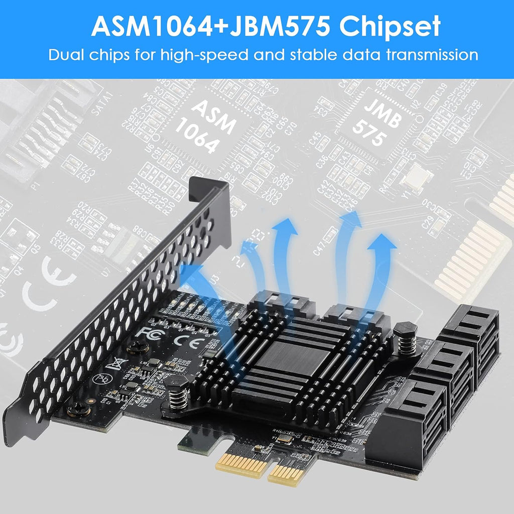 PCIe SATA Card 8 Ports G7685