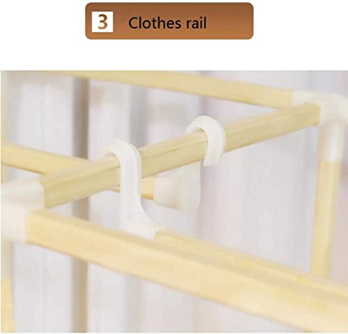 Solid Wood Shoe Rack Closet Storage Organizer 106x45x170CM N752953
