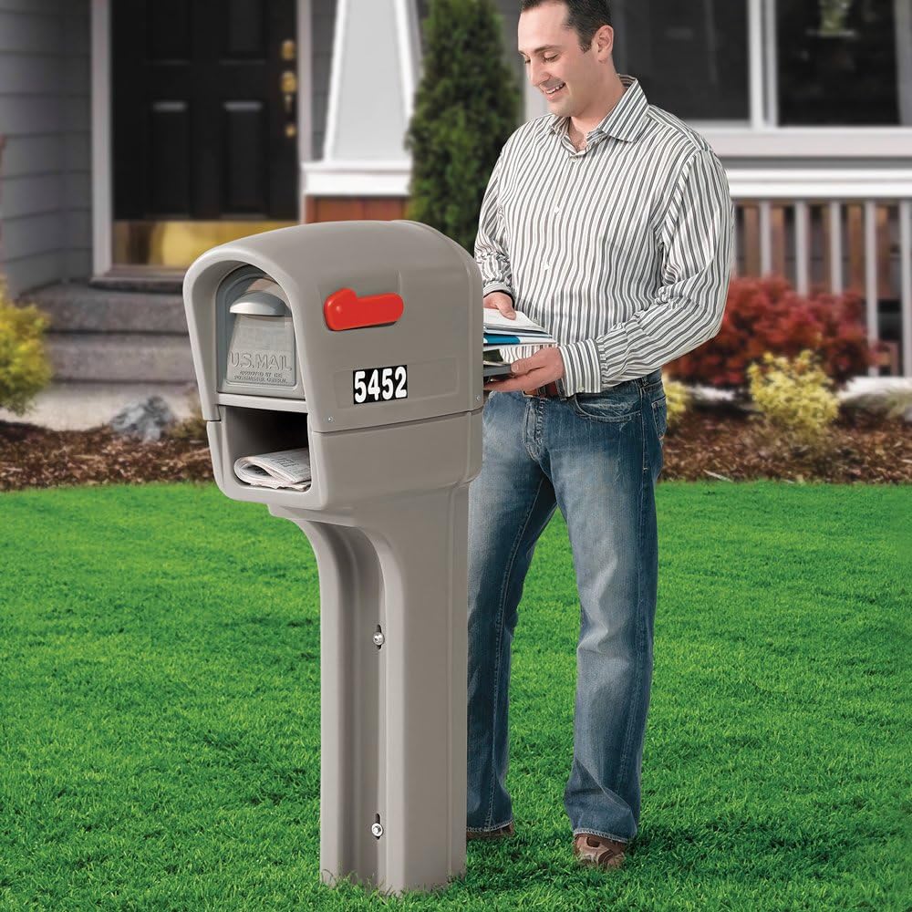 Stone Gray Mailbox M64351