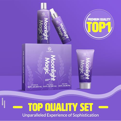 3 Pcs Lavender Body Spray Gift Set with Shower Gel, Body Cream, Body Mist D961811